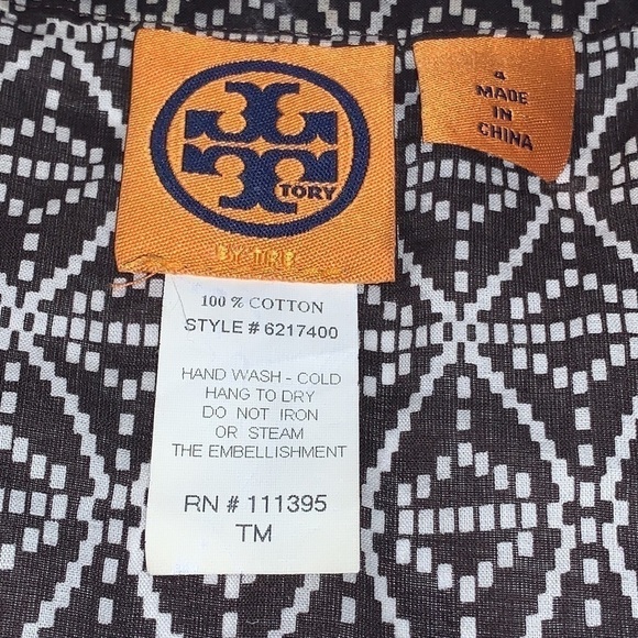 TORY BURCH Sequin and beaded Sunkiss Lightweight cotton tank Dress size 4 - Picture 7 of 13